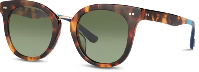 Toms Women's Cecilia Polarized Sunglasses In Blonde Tort/olive In Green