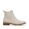 Toms Women's Charlie Light Sand Leather Boot In Animal Print