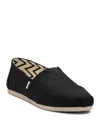 Toms Women's Classic Alpargata Flats In Black/beige