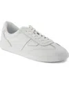 Toms Collins Trainer In White Leather,snake Embossed