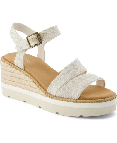 TOMS WOMEN'S DARYA OPEN TOE WEDGE SANDALS