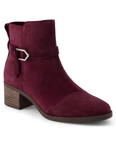 Toms Delilah Buckle Boot In Burgundy