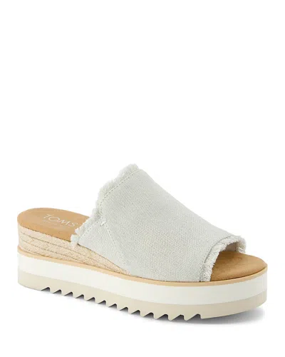 Toms Women's Diana Platform Sandals In White