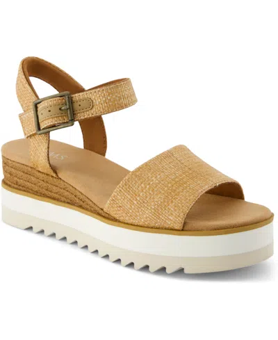 TOMS WOMEN'S DIANA PLATFORM WEDGE SANDALS