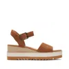 Toms Diana Platform Wedge Sandal In Brown