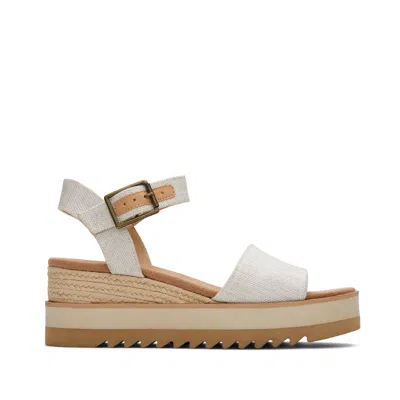 Toms Women's Diana Wedge Sandal In Animal Print
