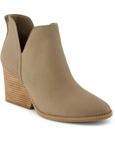 TOMS WOMEN'S ELIZA CUTOUT WEDGE BOOTIES
