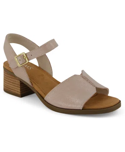 Toms Women's Eloise Block Heel Dress Sandals In Neutral