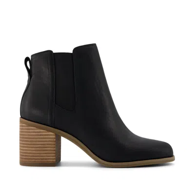 Toms Women's Evelyn Chelsea Leather Boot In Black