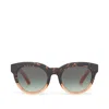Toms Women's Florentin Blonde Tortoise Apricot Fade Traveler Sunglasses In Multi