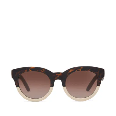 Toms Women's Florentin Tortoise Oatmilk Fade Traveler Sunglasses In Multi