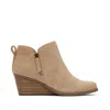 Toms Women's Goldie Oatmeal Suede Wedge Boot In Brown