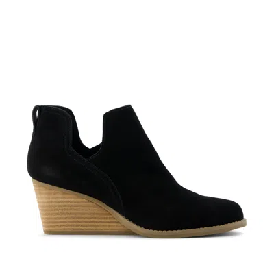 TOMS WOMEN'S GWEN SUEDE WEDGE BOOT