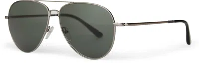 Toms Women's Hudson Sunglasses In Shiny Grey/green Gradient