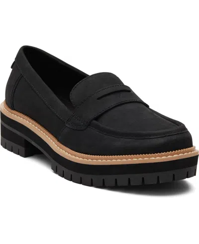 Toms Women's Cara Leather Loafer Flat In Animal Print