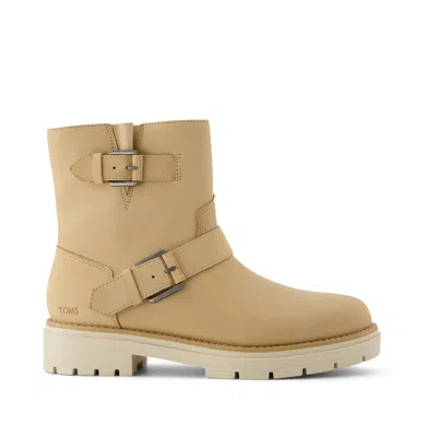 Toms Women's Ionie Moto Natural Leather Boot In Multi