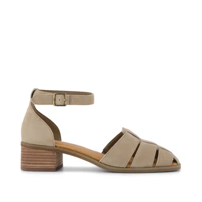 Toms Women's Jaclyn Fisherman Heel Dune Suede In Nude