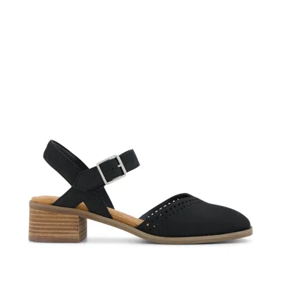 Toms Women's Jaclyn Heel Perforated Leather In Black