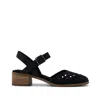 Toms Women's Jaclyn Perforated Leather Heel In Black