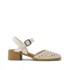 Toms Women's Jaclyn Perforated Leather Heel In Brown