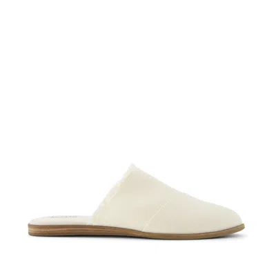 TOMS WOMEN'S JADE FRINGE CANVAS FLAT