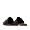Toms Jade Leather Flat In Black