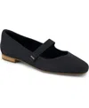 Toms Bianca Mary Jane Flat In Black Leather