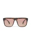 Toms Women's Jett Matte Tortoise Traveler Sunglasses In Pink