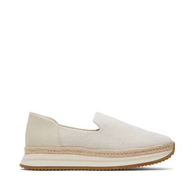 Toms Women's Jocelyn Cream Textile Espadrille Sneaker In Neutral