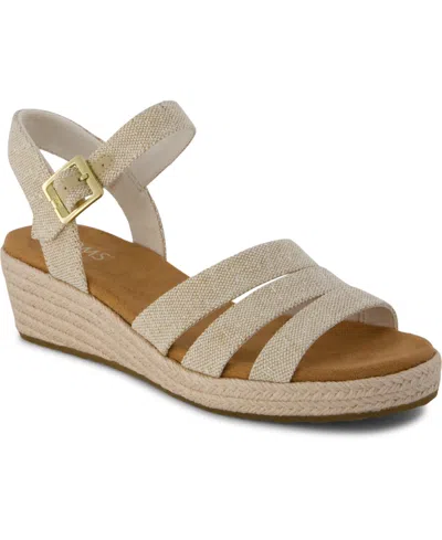Toms Julia Wedge Sandal In Gold