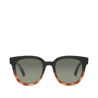 Toms Women's Juniper Black Tortoise Fade Polarized Traveler Sunglasses In Multi