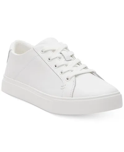 Toms Women's Kameron Lace Up Sneakers In White Leather