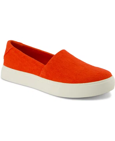Toms Women's Kameron Slip-on Sneakers In Flame Two Tone Slub