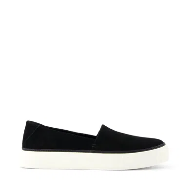 Toms Women's Kameron Suede Slip On Sneaker In Black