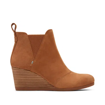 Toms Women's Kelsey Wedge Bootie In Brown