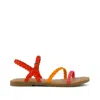 Toms Women's Kira Strappy Sandal Flame Synthetic Braid In Multi
