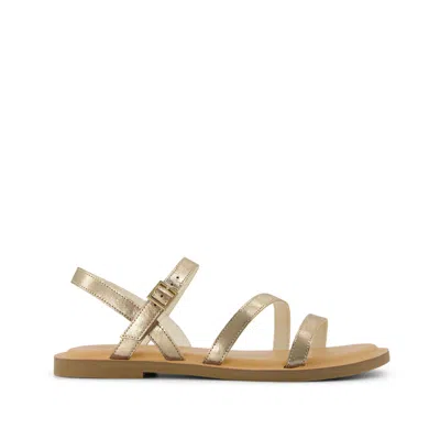 Toms Women's Kira Strappy Sandal Leather In Gold