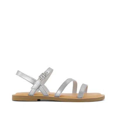 Toms Women's Kira Strappy Sandal Leather In Silver
