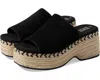 Toms Lailam Espadrille Platform Slide Sandal In Black