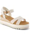 Toms Women's Louisa Open Toe Wedge Sandals