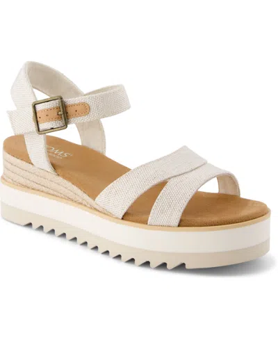 Toms Women's Louisa Open Toe Wedge Sandals