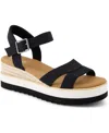 Toms Women's Louisa Open Toe Wedge Sandals