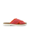 Toms Women's Mae Crossover Slide Sandal Flame Global Woven In Red