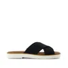 Toms Women's Mae Crossover Slide Sandal Heavy Canvas In Black