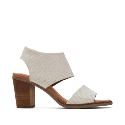 TOMS WOMEN'S MAJORCA CUTOUT NATURAL HEELED SANDAL