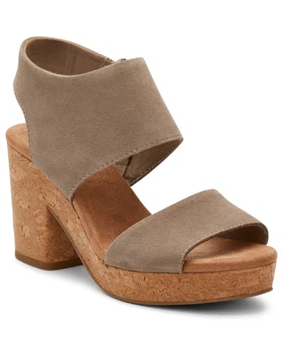 Toms Women's Majora Platform City Sandals In Dune Suede