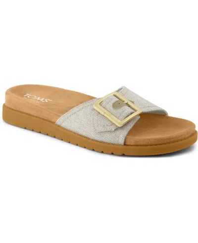 Toms Marin Slide Sandal In Gray