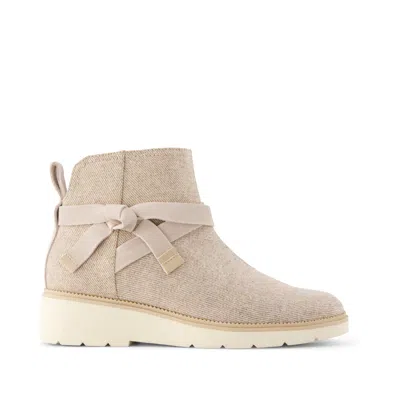 Toms Women's Marlow Boot Water Repellent Natural Shimmer Twill In Neutral
