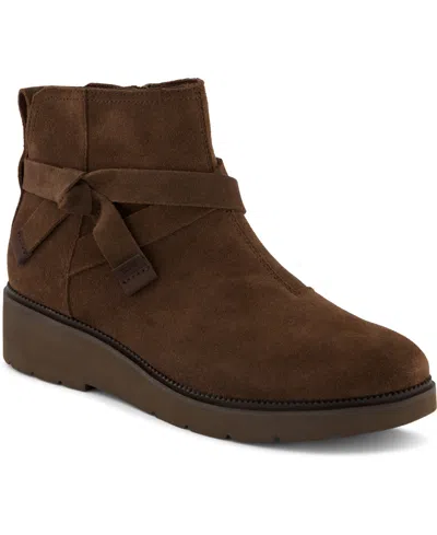 Toms Women's Marlow Wedge Boots In Brown