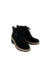 Toms Maude Lace-up Wedge Bootie In Black